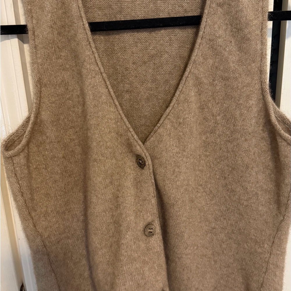Elegant Beige Button-Down Knit Top